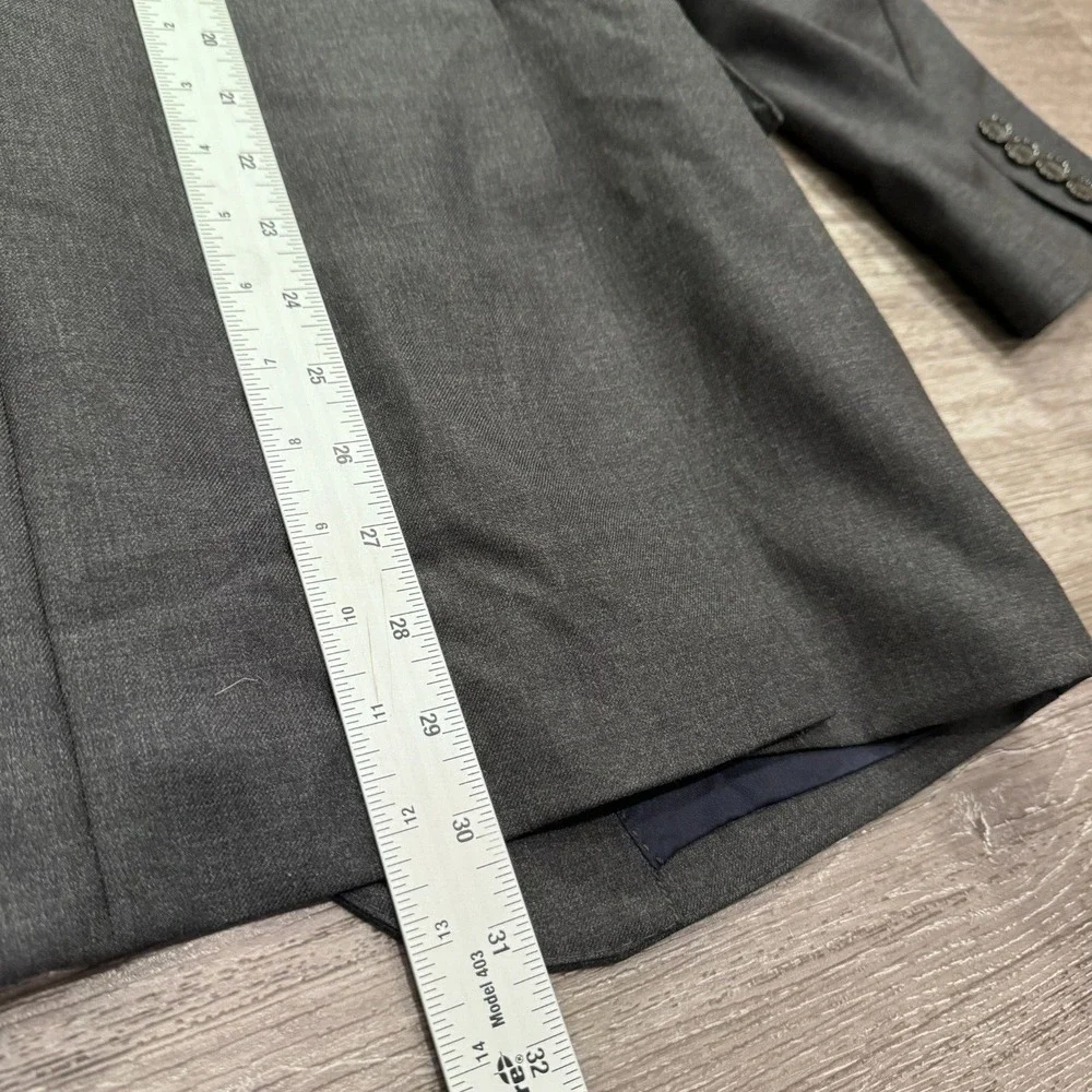 J‎ Crew Sport Coat Mens 40 R Gray Wool Ludlow American Blazer Wollen Jacket Vent